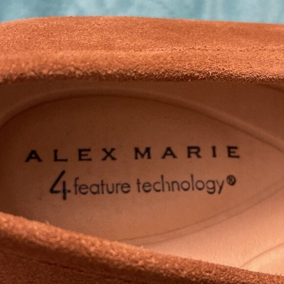 Alex Marie Women's Farin Loafer Pilgrim Heels , Shoes Brown Leather Suede Sz 8.5 - Picture 14 of 16